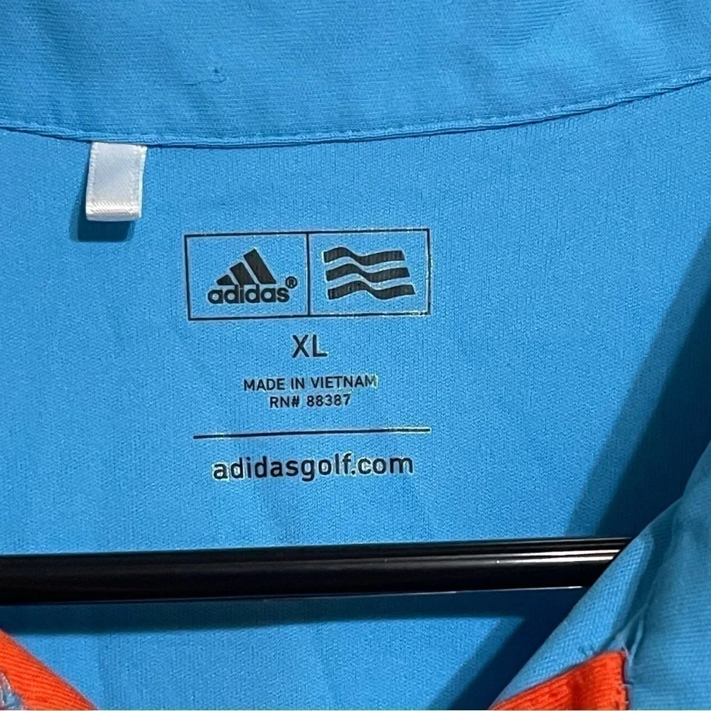 Adidas Adizero Men's Blue Breathable Short Sleeve Golf Polo Shirt Size XL